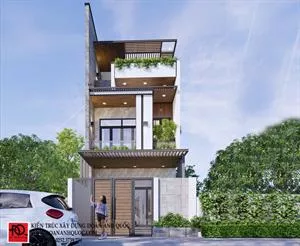 Thiết kế nhà phố 3 tầng đẹp mắt tại Phan Thiết, Bình Thuận