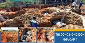Quy trình thi công móng đơn nhà cấp 4 tại Phan Thiết