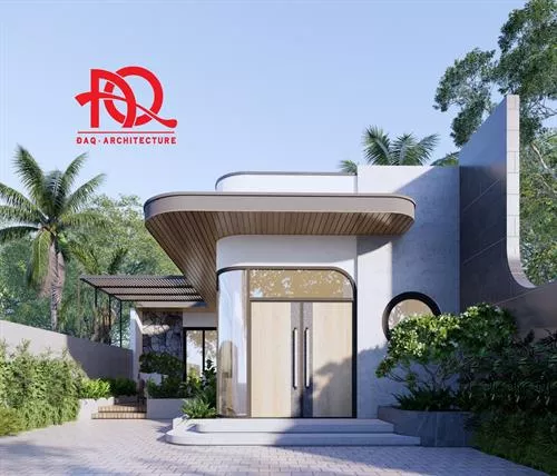 Công ty TNHH Kiến trúc Xây dựng Đoàn Anh Quốc - NHÀ CẤP 4 SÂN VƯỜN HIỆN ĐẠI