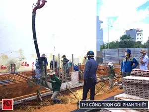 Thi công trọn gói nhà phố 3 tầng hiện đại bậc nhất phố biển Rạng Đông Phan Thiết