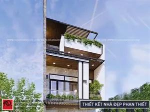 Thiết kế nhà phố 3 tầng đẹp mắt tại Phan Thiết, Bình Thuận