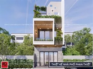 Thiết kế nhà đẹp 2022 Phan Thiết - Nhà phố 3 tầng hiện đại
