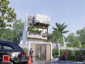 Thiết kế mẫu nhà phố hiện đại 1 trệt 1 lầu tại Tuy Phong - Bình Thuận