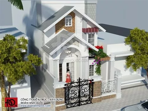 Công ty TNHH Kiến trúc Xây dựng Đoàn Anh Quốc - Nhà cấp 4 gác lửng diện tích 5x14m2 (trọn gói 550 triệu)