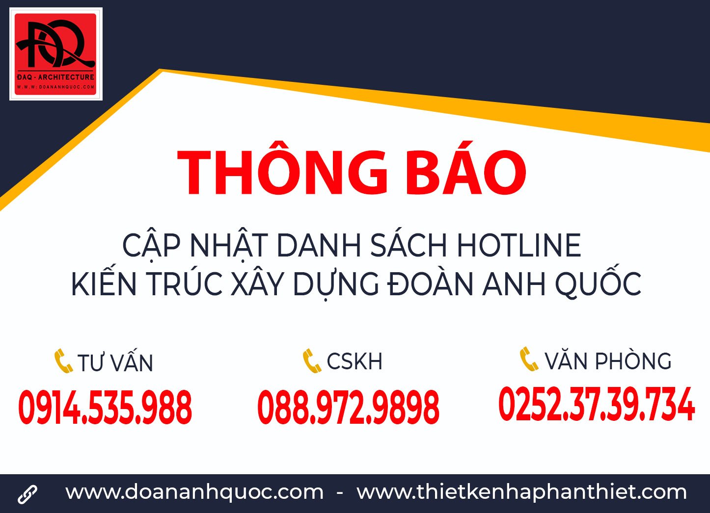 ĐOÀN ANH QUỐC CẬP NHẬT HOTLINE LIÊN HỆ TỪ THÁNG 07/2022