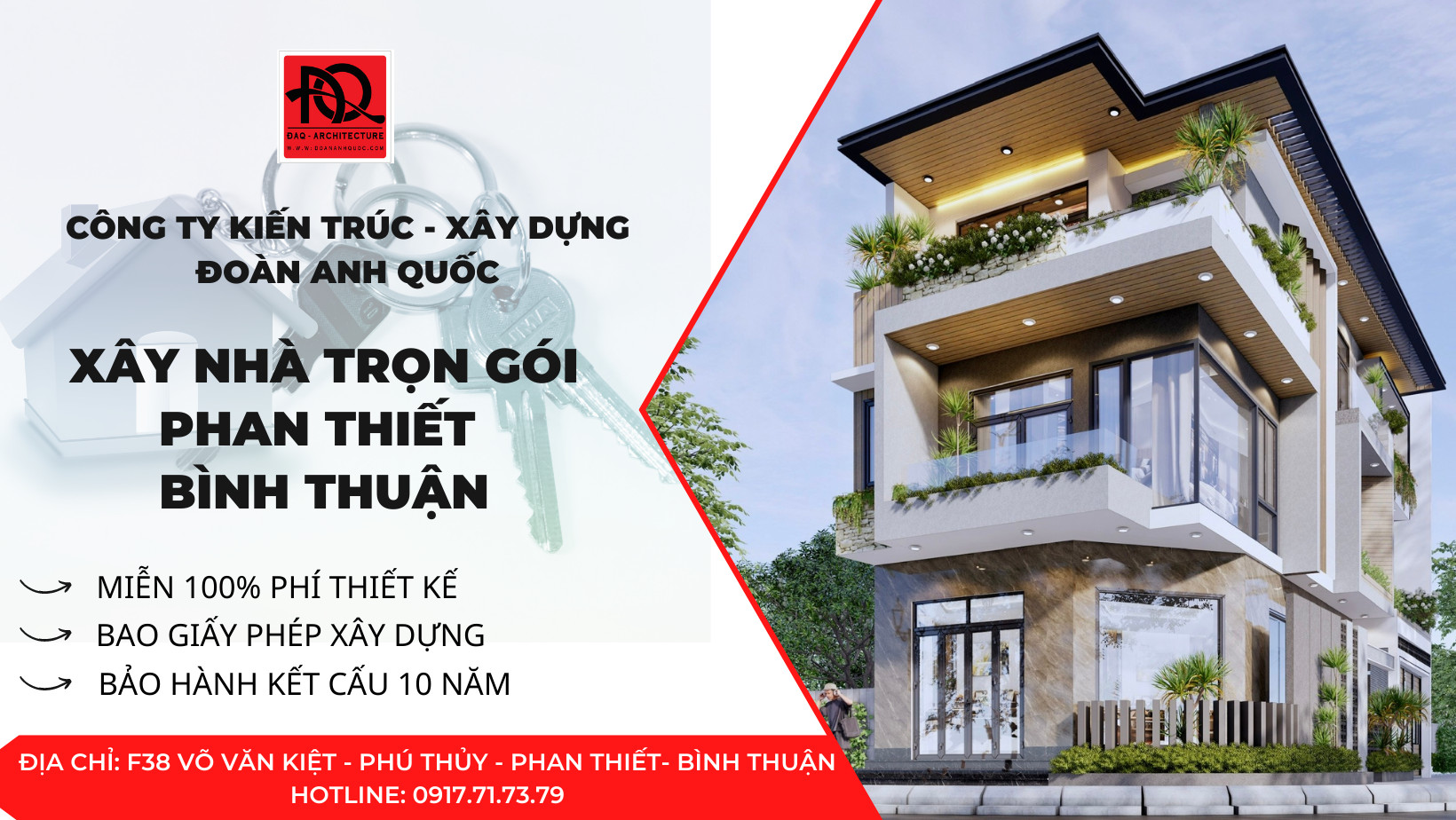Đoàn Anh Quốc chuyên thi công nhà trọn gói Phan Thiết Bình Thuận
