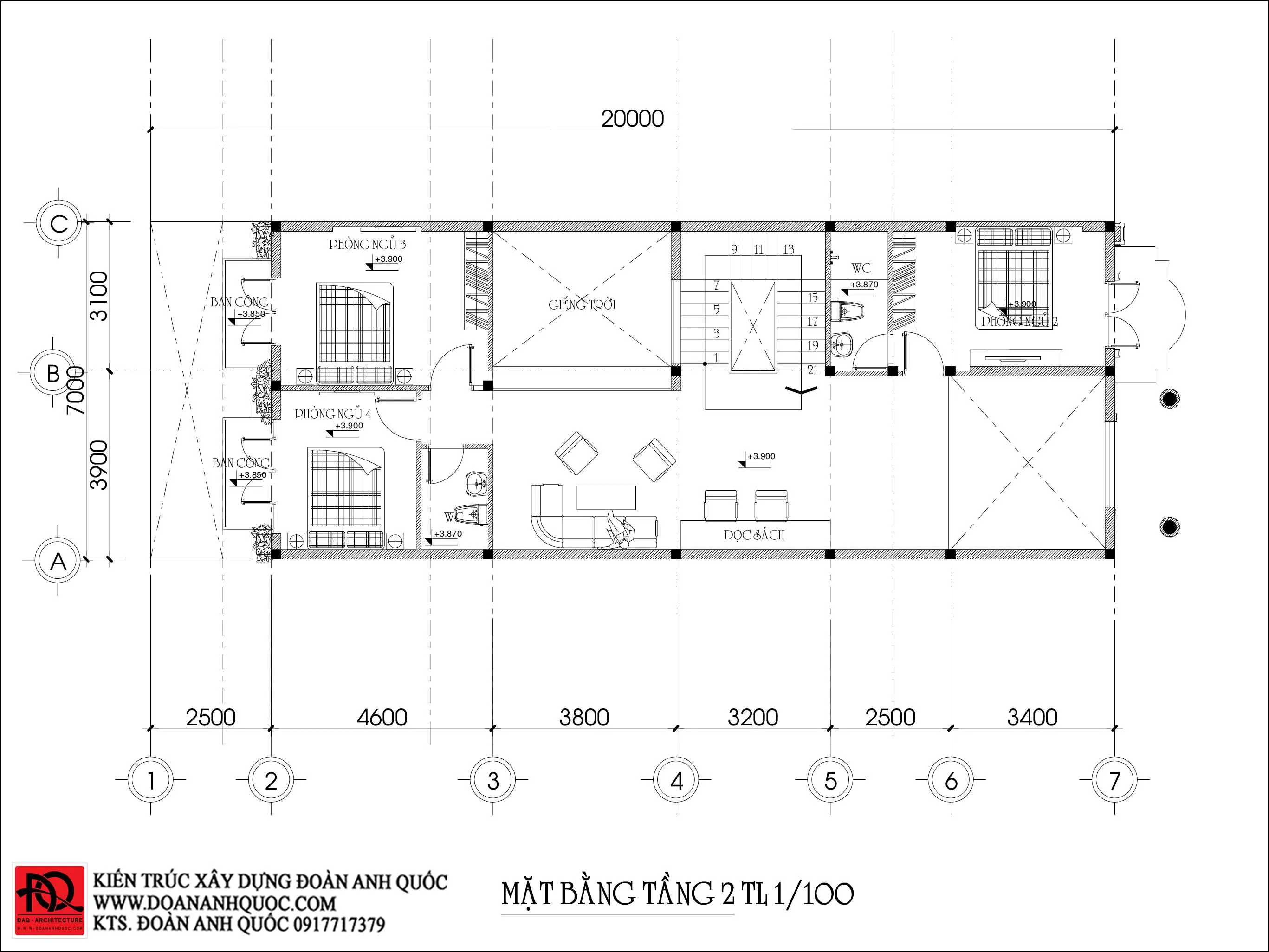 Thi công trọn gói biệt thự tân cổ điển 7x20 khu phố biển Rạng Đông, Phan Thiết
