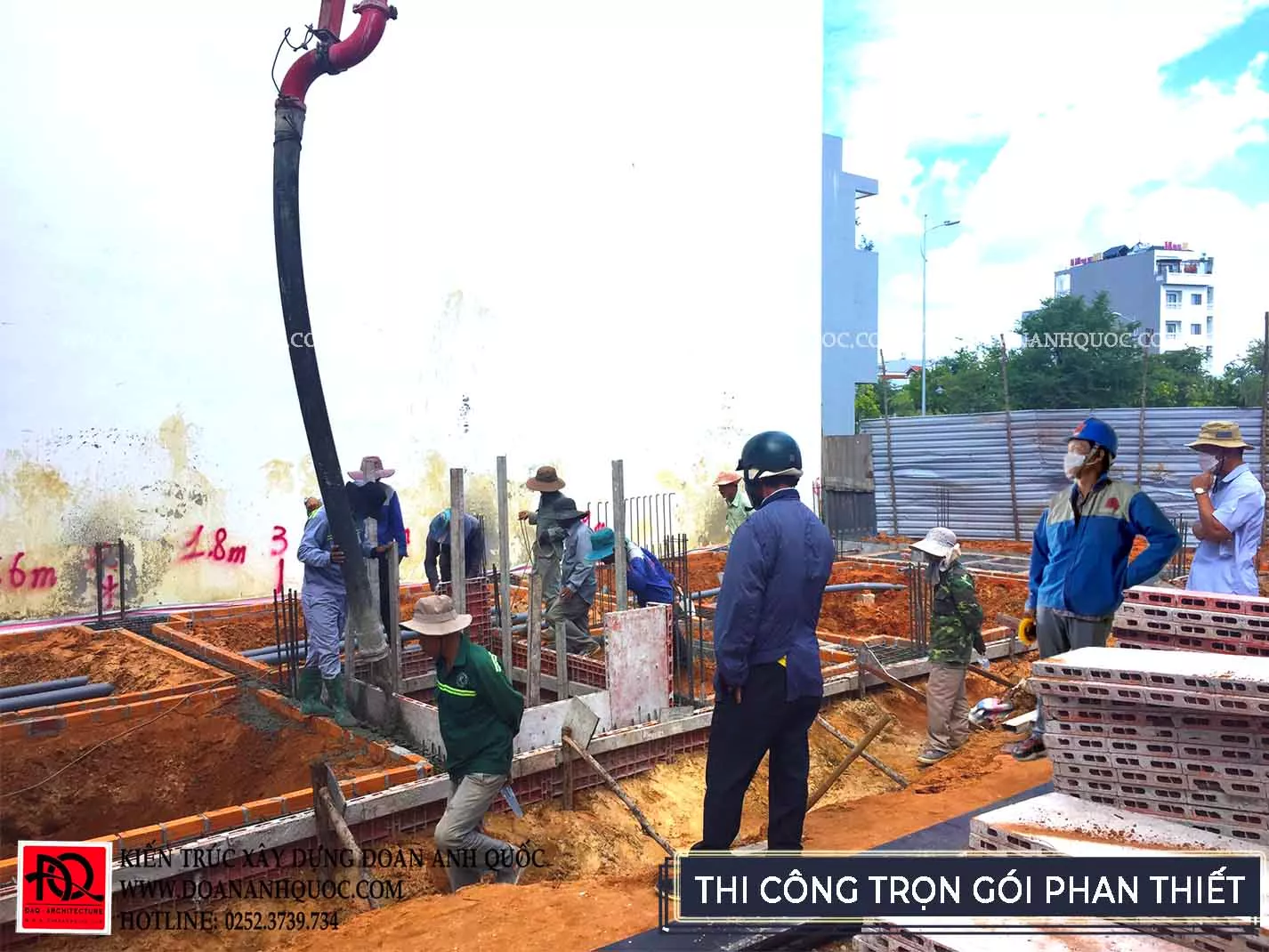 Thi công trọn gói nhà phố 3 tầng hiện đại bậc nhất phố biển Rạng Đông Phan Thiết