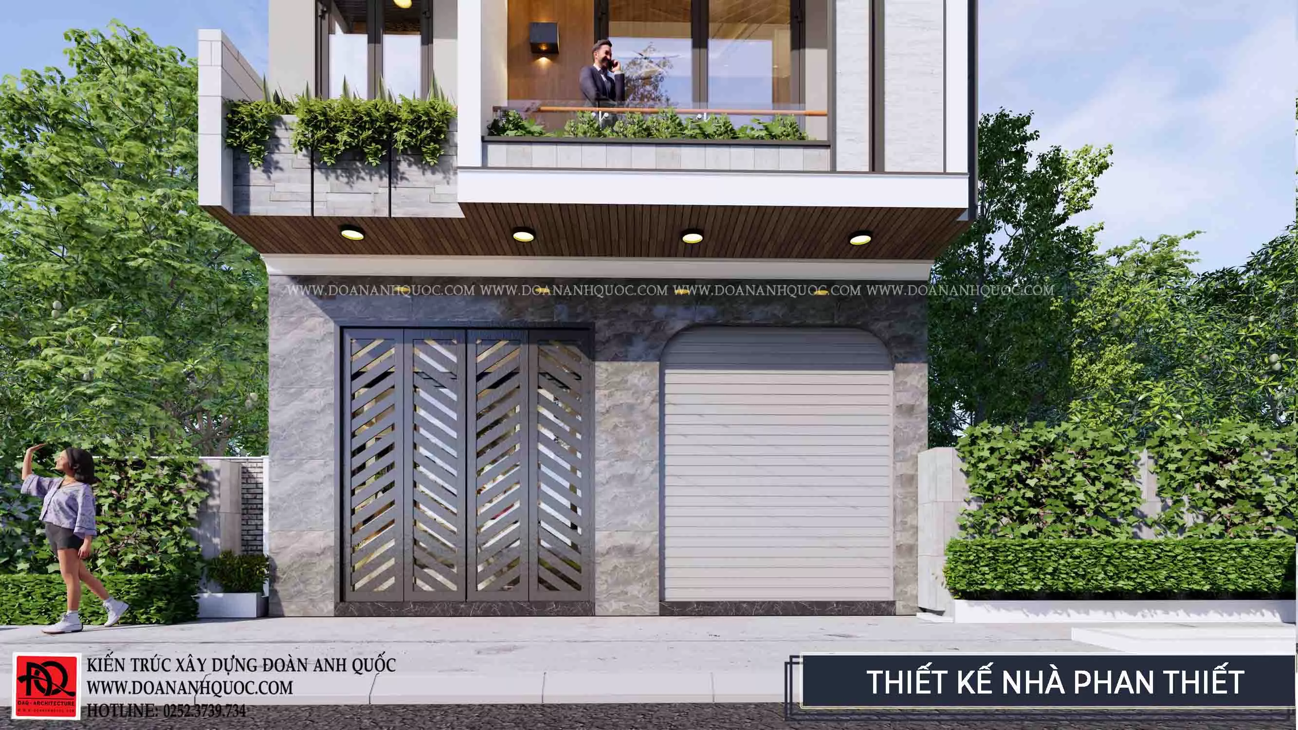 Thiết kế nhà phố 3 tầng hiện đại đẹp - Xây nhà Phan Thiết