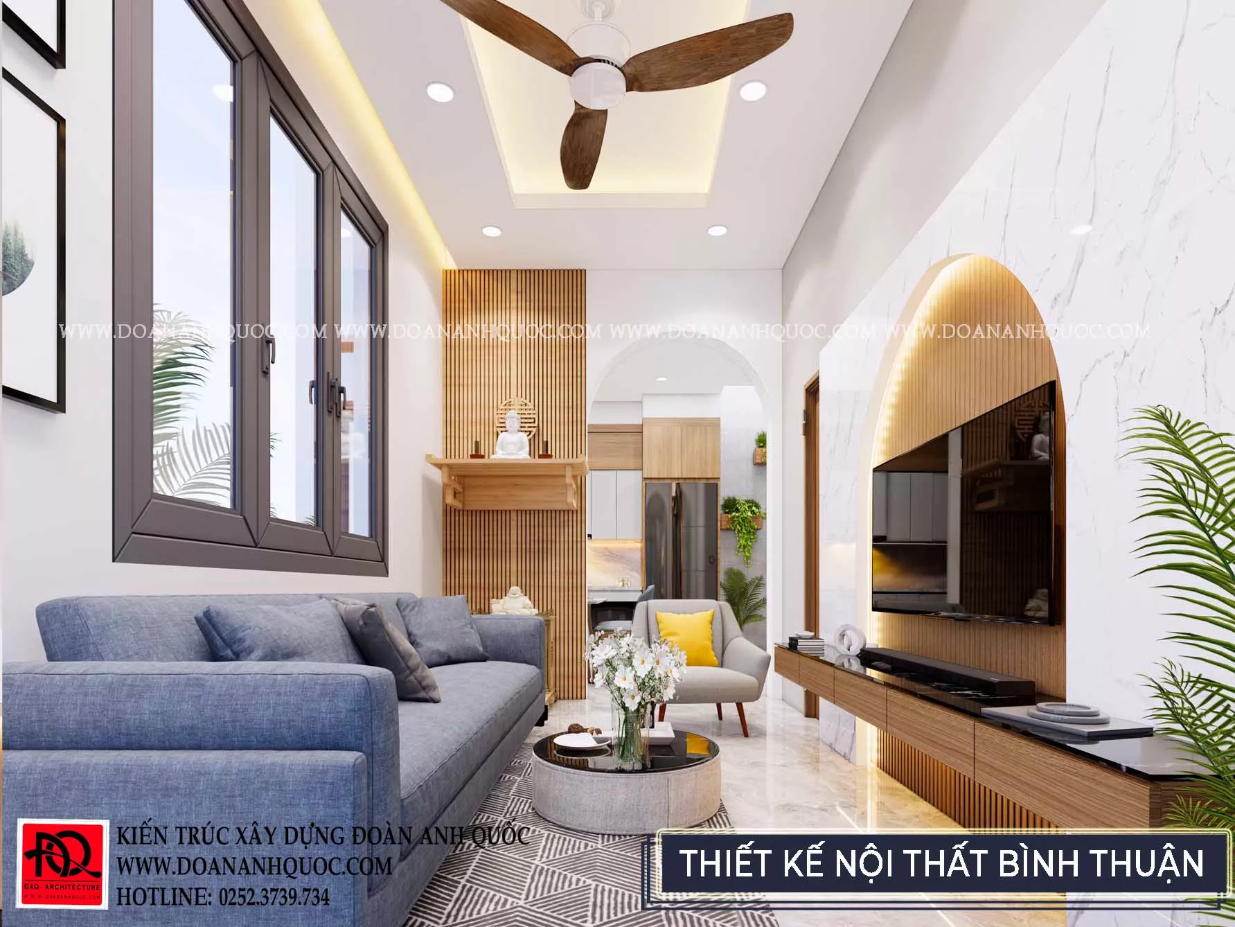 Nhà cấp 4 được thiết kế nội thất đẹp mắt ra sao tại Phan Thiết