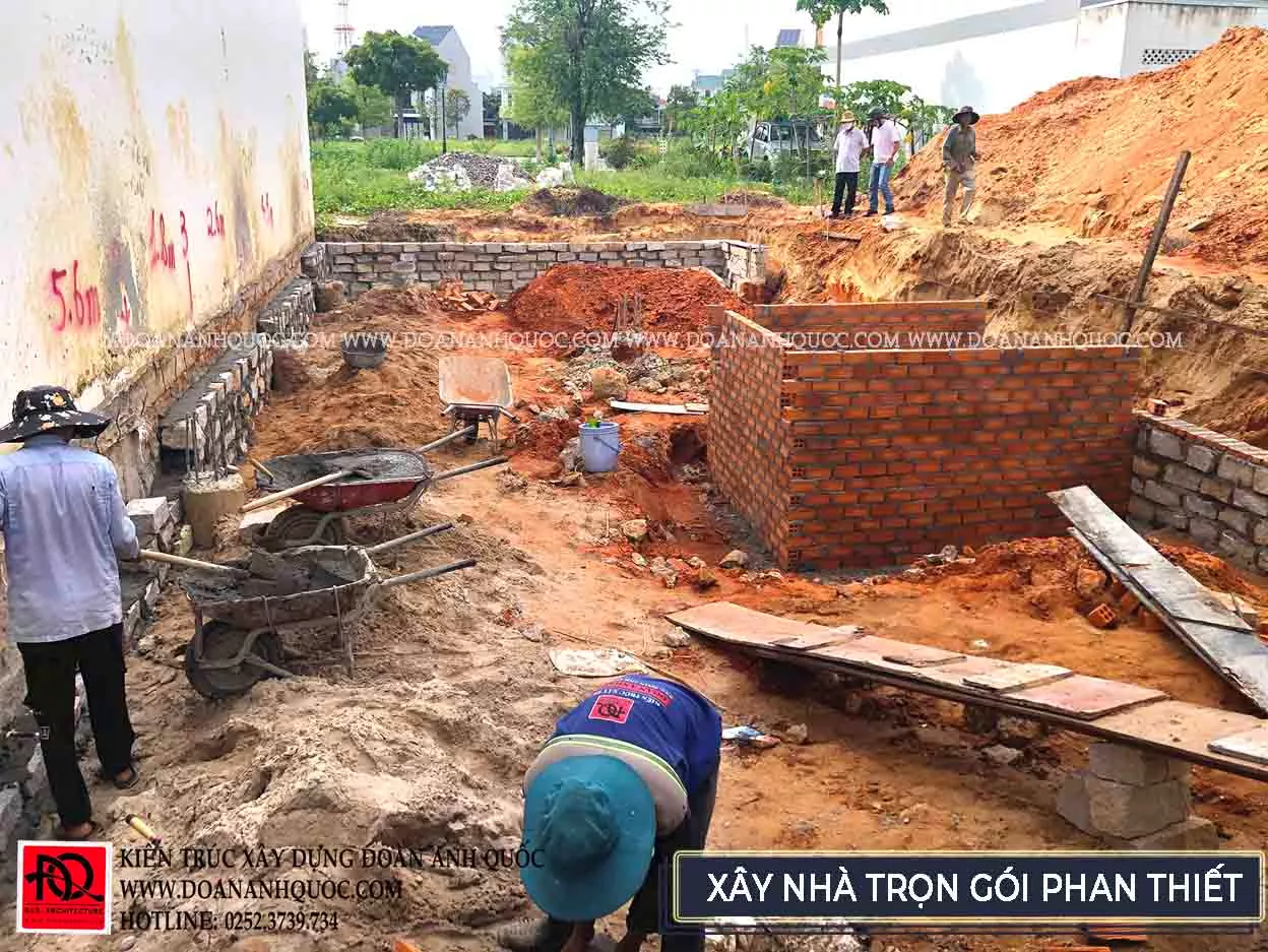 Thi công trọn gói nhà phố 3 tầng hiện đại bậc nhất phố biển Rạng Đông Phan Thiết