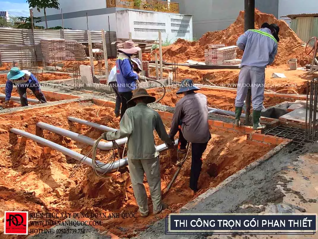 Thi công trọn gói nhà phố 3 tầng hiện đại bậc nhất phố biển Rạng Đông Phan Thiết