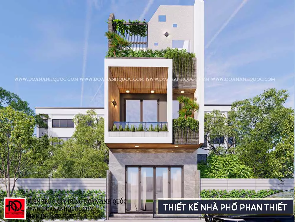 Thiết kế nhà đẹp 2022 Phan Thiết - Nhà phố 3 tầng hiện đại